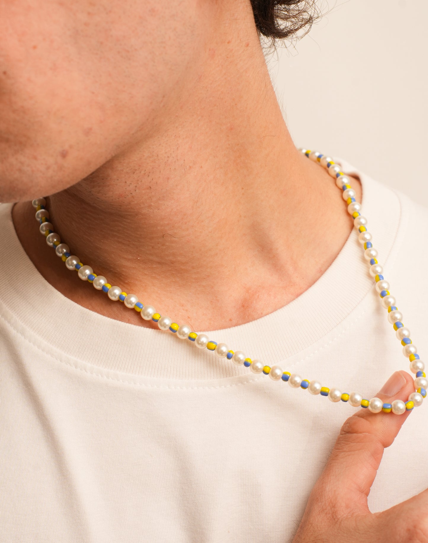 Blue and yellow Candy Necklace