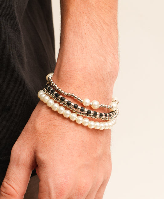 3 layer Pearl Bracelet