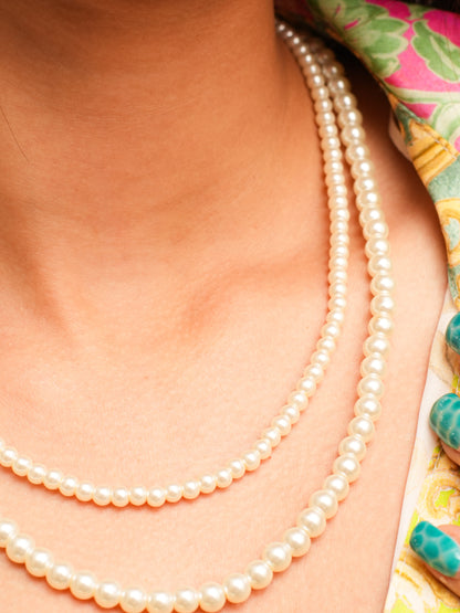 Double layer Pearl Necklace