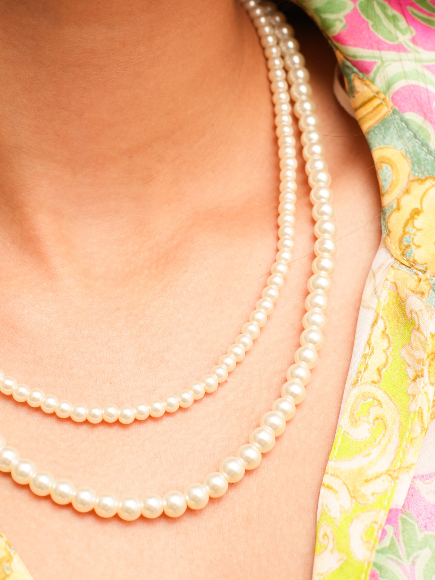 Double layer Pearl Necklace