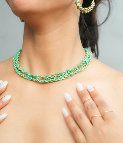 Mint Mirage Twirl Necklace