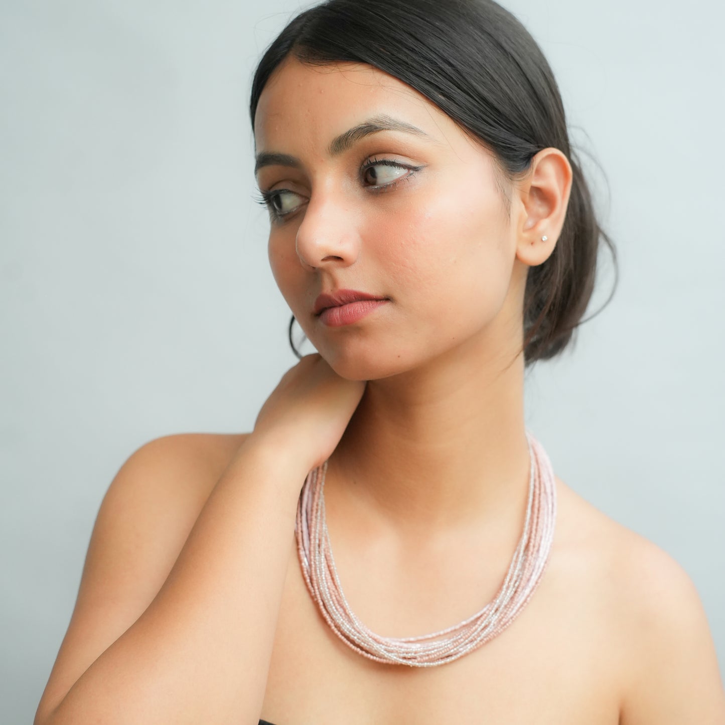 Cherry Fade Beaded Necklace