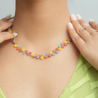 Daisy Daze beaded Necklace