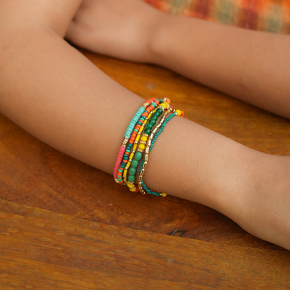 Colourful Confetti Beaded Bracelet